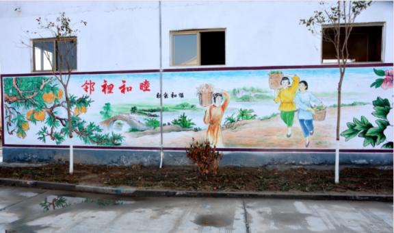 湄潭乡镇文化墙 乡风文明焕发新活力